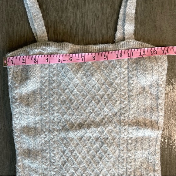 House Of Harlow Grey Cable Knit Mini Dress Small - Picture 10 of 13